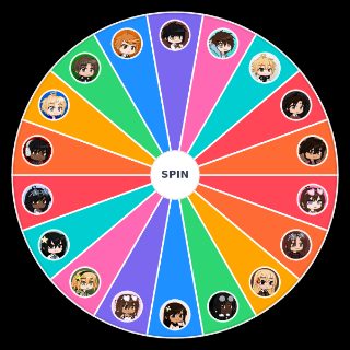 Camp Creek Contestants Wheel