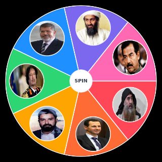 Random Arab dictators Wheel