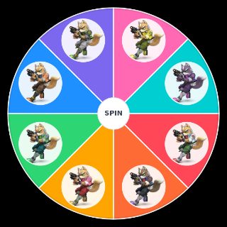 Random SSBU Fox Palette Picker