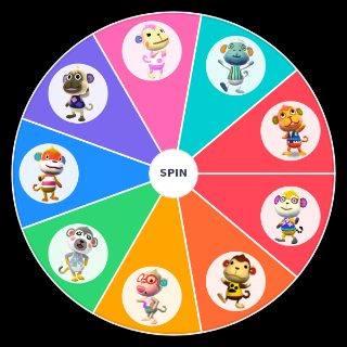 Random Animal Crossing Monkeys Wheel