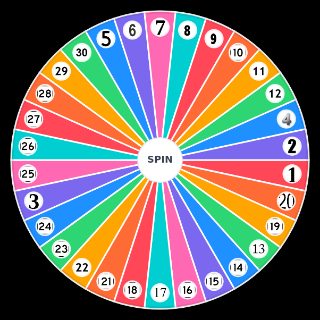 nombre de 1 à 30 Random Picker