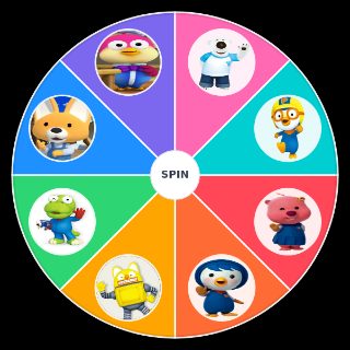 Spin the Wheel: Pororo Charcters