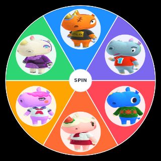 Random Animal Crossing: New Horizons Rhino Villagers Wheel