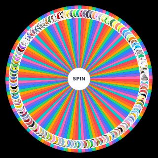 Random Too Many Object Show Characters Wheel