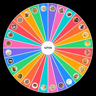 Christmas Food and Drink Wheel