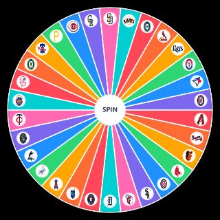 Random All MLB Team Logos Wheel