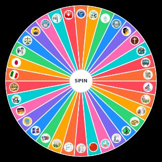 School Subjects Wheel