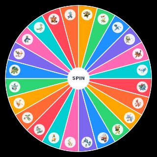Random Pokemon Starters (2nd Stage) Wheel