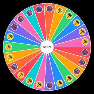 Spin the Wheel: Roblox Flee the facility L+P hammers