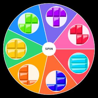 Spin the Wheel: Tetris Blocks