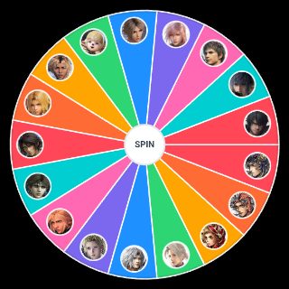 Final Fantasy Protagonists Wheel