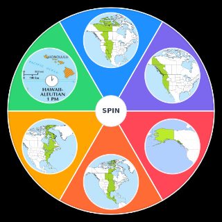 U.S. Time zones Wheel