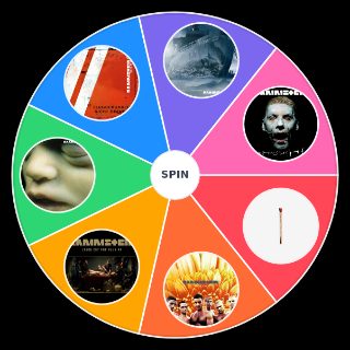 Random Rammstein albums Wheel