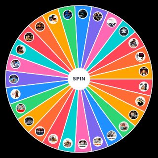 Random All James Bond films Wheel