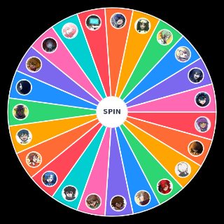 Random Danganronpa Despair Time All Characters Wheel
