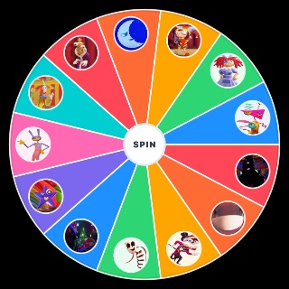 Spin the Wheel: The Amazing Digital Circus Characters