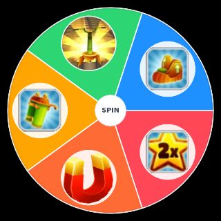 Random Subway Surfers Powerups Wheel