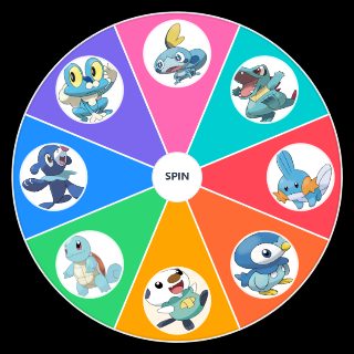 Choose a Random Pokémon Water Starters