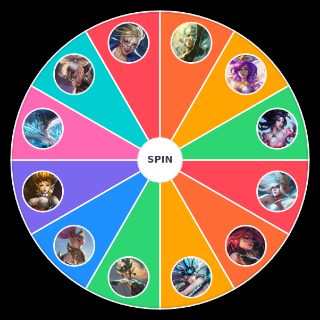 Random LoL Janna Skins (Up to Battle Queen) Wheel