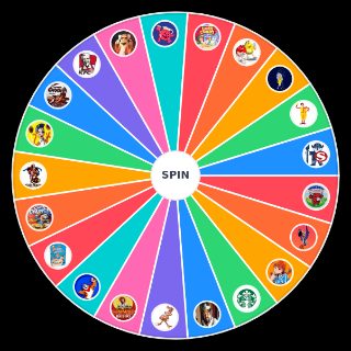 Random Food mascots Wheel