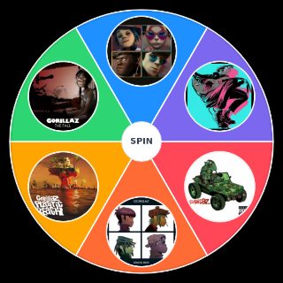 Random Gorillaz Albums (no Side albums) Picker