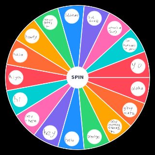Random Greetings Wheel
