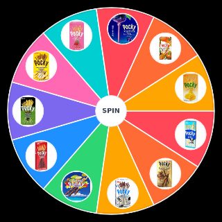 pocky flavors Wheel