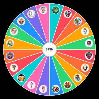 Random EQUIPOS DE LA LIGA DE FUTBOL Wheel
