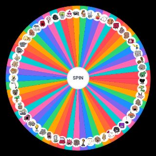 Random 100 Character Object Show Wheel