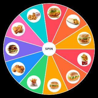 Random Dutch KFC Menu Wheel