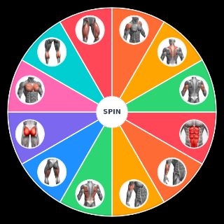 muscle groups to train Random Generator