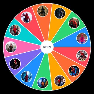 Spin the Wheel: Spider Man movies suits (Including No Way Hom