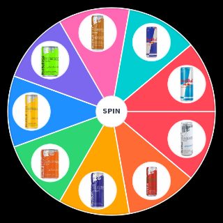 Spin the Wheel: RedBull Flavors