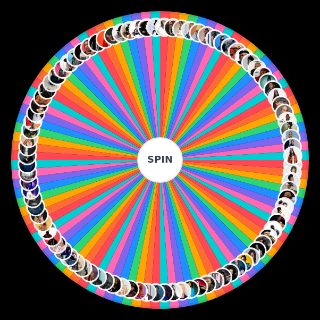 Random Greatest Hip Hop Artists of All Time Wheel
