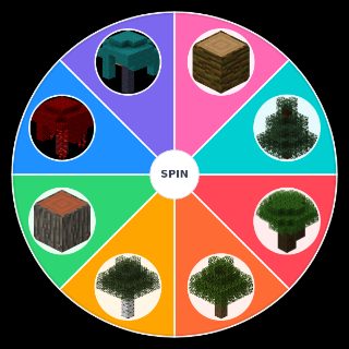 Spin the Wheel: hottest minecraft trees