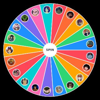 Random Dragon Ball Characters Wheel