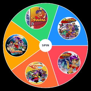 Shantae Game series Wheel