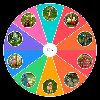 Pick a Random In the Night Garden Characters