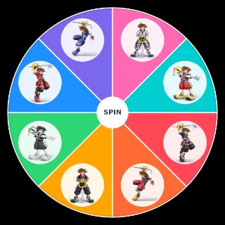 Pick a Random super smash bros ultimate sora alts