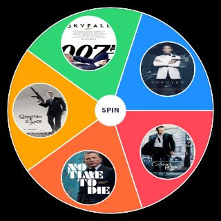 Spin the Wheel: James Bond 007 Daniel Craig