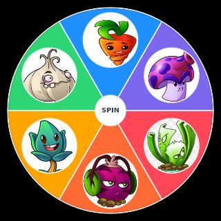 Spin the Wheel: plantas vs zombies