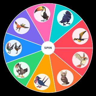 Regional Bird Pokemon Random Generator