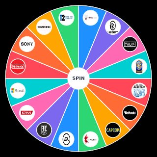 Grandayy's Best Gaming Companies Wheel