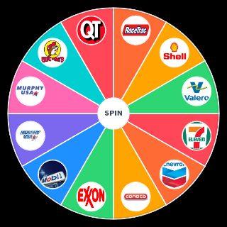 Random GAS STATIONS Wheel