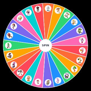 Random Sonic's friends Wheel