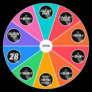 Random D 2 by Agust D song Wheel