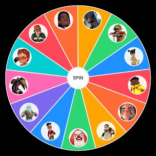 Random Secret Neighbor characters Wheel