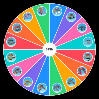 Random King of Crabs Crab Types Wheel