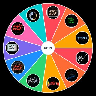 Random Daft Punk Albums Wheel