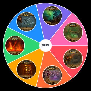 Random World of Warcraft: Classic Raids Wheel